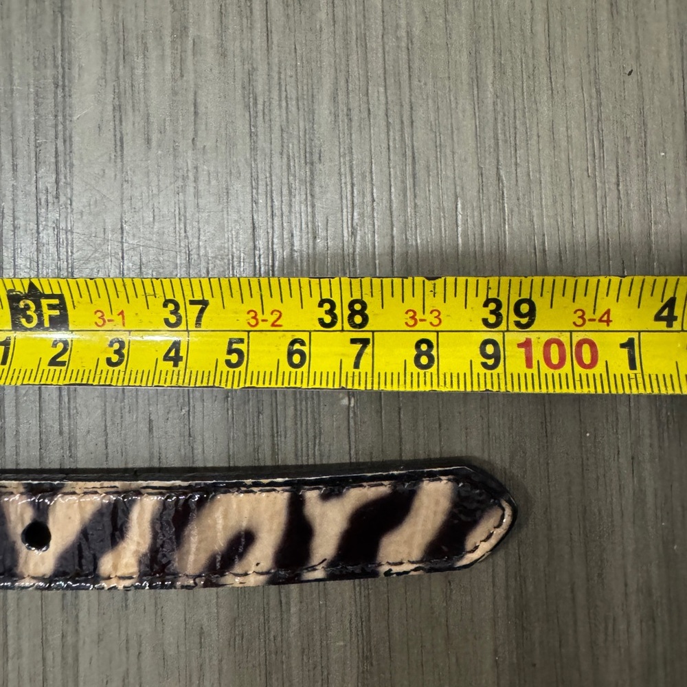 Brighton Black and Tan Leopard Belt with Engraved Silver Buckle - Picture 7 of 7